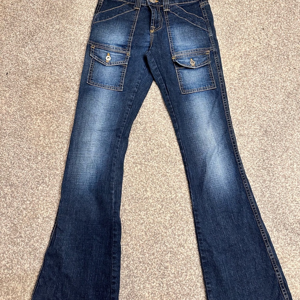 Just USA - Women's Blue Flared Jeans - size 1 - final sale
